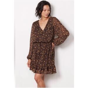 Evereve Olivia Floral flounce dress S $118